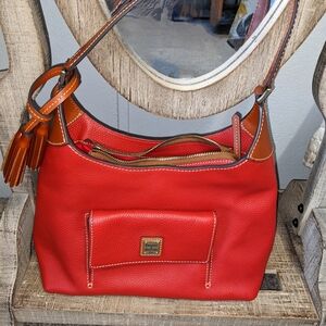Dooney & Bourke Red Leather Shoulder Bag